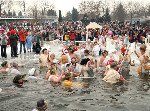 Die Berliner Seehunde beim 25. WiB, Januar 2009, Orankesee